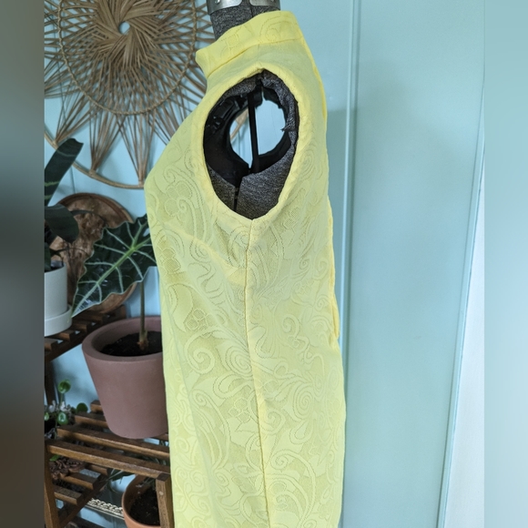 60s Vintage Yellow Dress - Picture 4 of 8